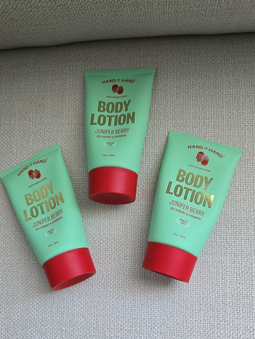 Hand In Hand Juniper Berry Body Lotion - Set of 3